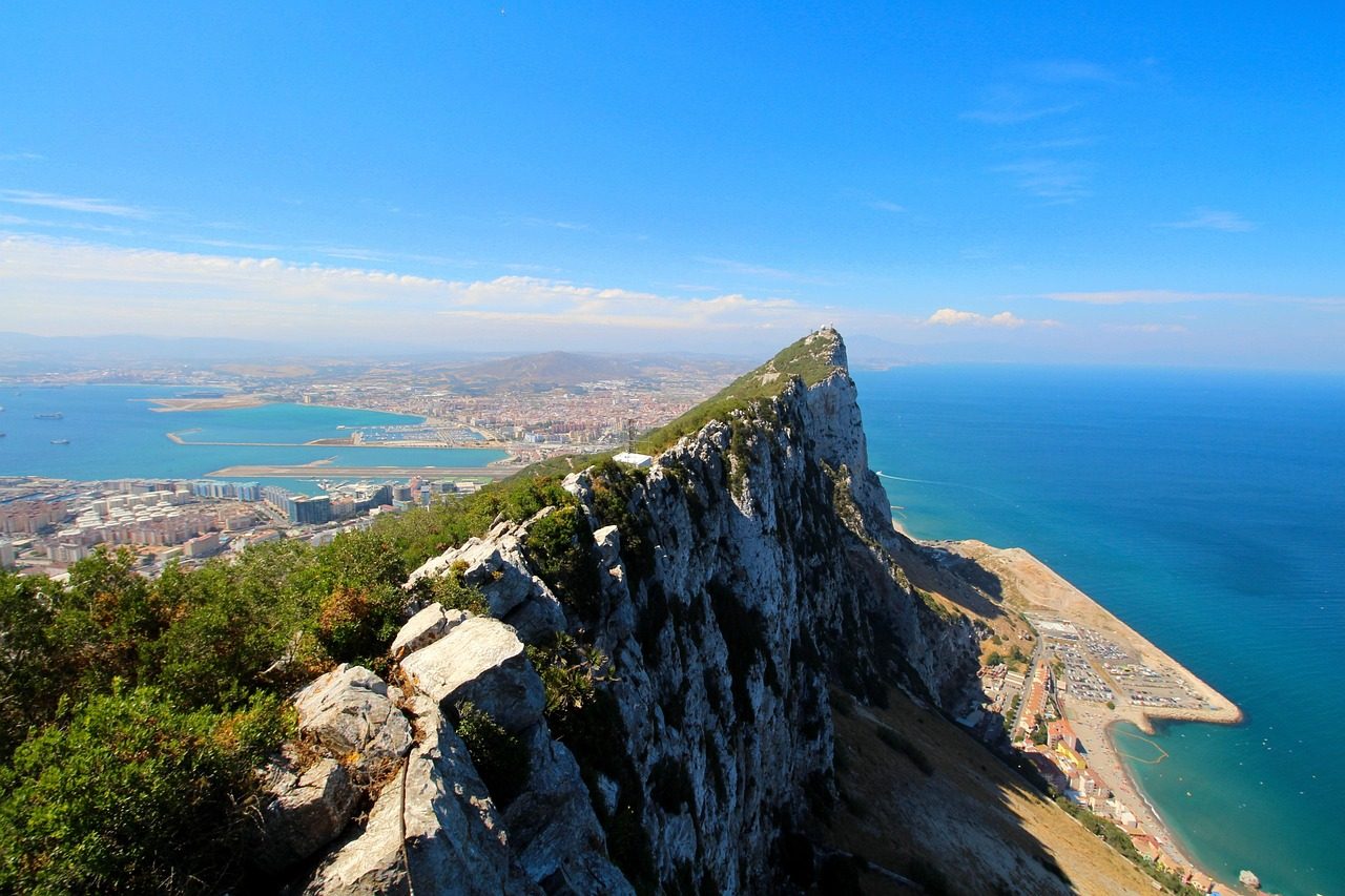 Sunset over the Rock of Gibraltar