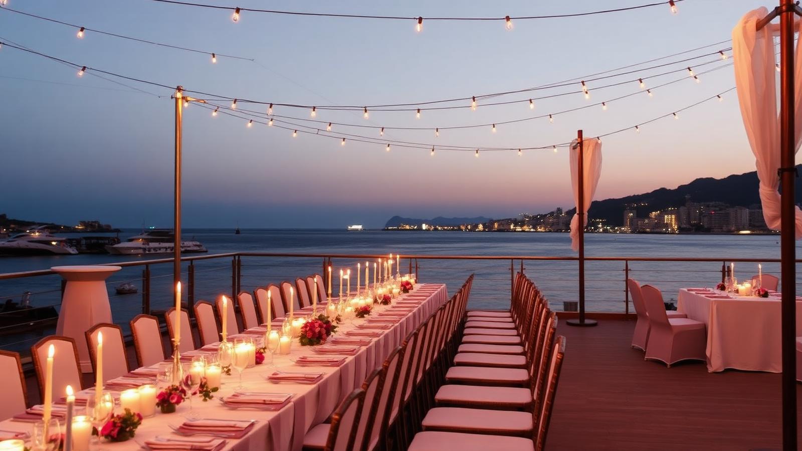 Banquete de boda en Gibraltar: recepción y cena